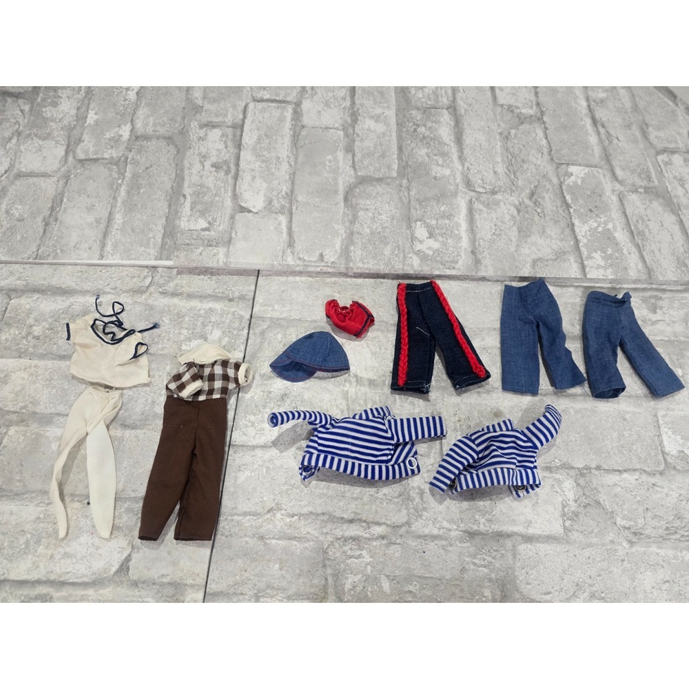 Lot‎ Of Vintage 90s Mattel Barbie Clothes Pants Shirts Outfit 10pcs
